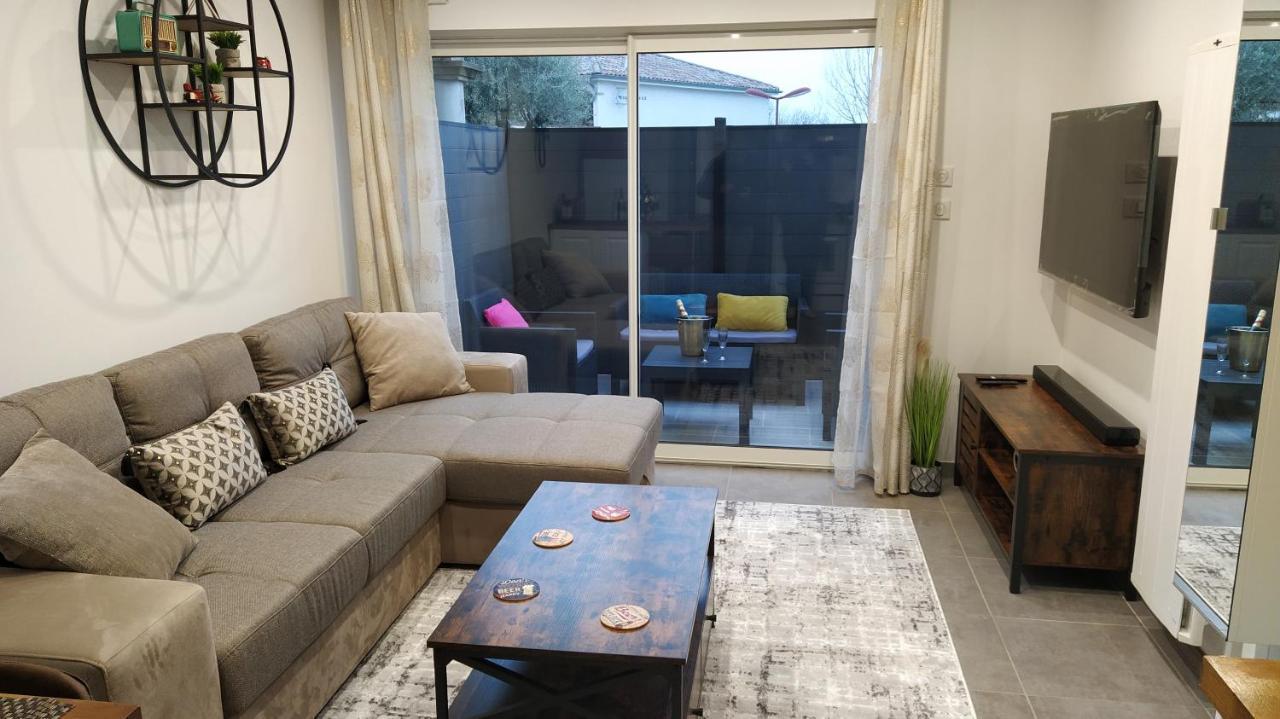Charmant Appartement T2 Dans Villa Avec En Supplement Spa Exterieur De Mai A Septembre Laveyron Exterior foto
